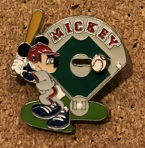 Disney Mickey Mouse Baseball Slider Sports Pin - Picture 1 of 1