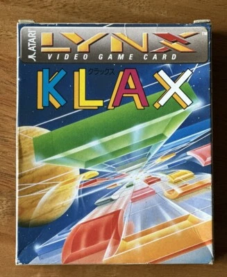 Klax - Very Rare Japan Import Cover Variant - Complete In Box - Atari Lynx Game - Image 1 of 4