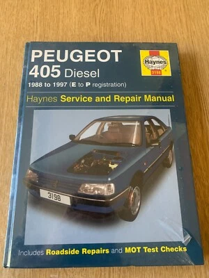 NEW Peugeot 405 DIESEL Haynes Workshop Repair Manual Still Sealed - Image 1 of 3