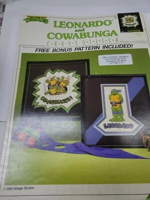 Teenage Mutant Ninja Turtles Leonardo Cowabunga Cross Stitch Pattern Booklet  - Image 1 of 4