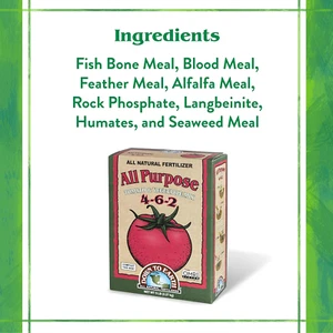 Organic All Purpose Tomato & Vegetable Mix 4-6-2, 15 lb - Picture 1 of 12