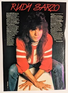 WHITESNAKE/QUIET RIOT/RUDY SARZO REVISTA DE LOS AÑOS 80 PINUP DE PÁGINA COMPLETA RECORTE 1 - Imagen 1 de 1