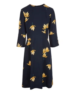 Abito nuovo con etichette MARNI $1730 stampa floreale blu navy taglia 36 - Foto 1 di 3