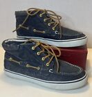 Sperry Top-Sider Denim Ankle Boots Lace Up - Great Condition - Women’s Size 9.5