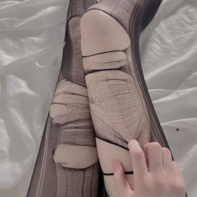 Sexy Entsorgung Strumpfhose Lingerie Easy Zerrissen Loch Punk Strumpf Gotik Gift - Bild 1 von 4