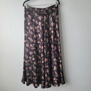 jones new york 100% silk floral Lined skirt size 10