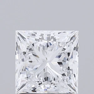 Lab Grown IGI Certified CVD Diamond 1.50 CT Princess Color D Clarity SI1 - Picture 1 of 11