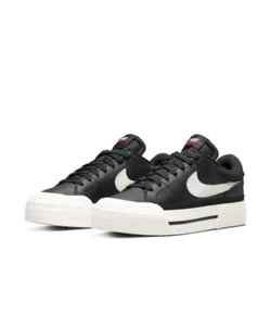 NIKE Women's COURT LEGACY LIFT WDM 7590-001 Black/White/Team Orange/Sail F/S - Picture 1 of 8