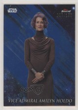 2018 Topps Finest Star Wars Blue Refractor 7/150 Vice Admiral Holdo #4 s3g