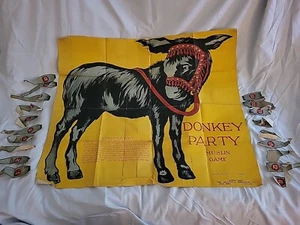 Vintage Pin The Tail On The Donkey Game Muslim Party SAALFIELD 708 - Picture 1 of 11