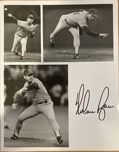NOLAN RYAN - Original Autograph 8x10 Photo - Texas Rangers - Picture 1 of 1