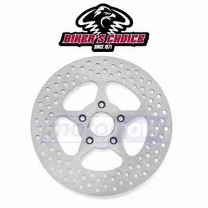 Bikers Choice Rear 5-Spoke Stainless Steel Brake Rotor for 1989-1999 Harley zg - Picture 1 of 5