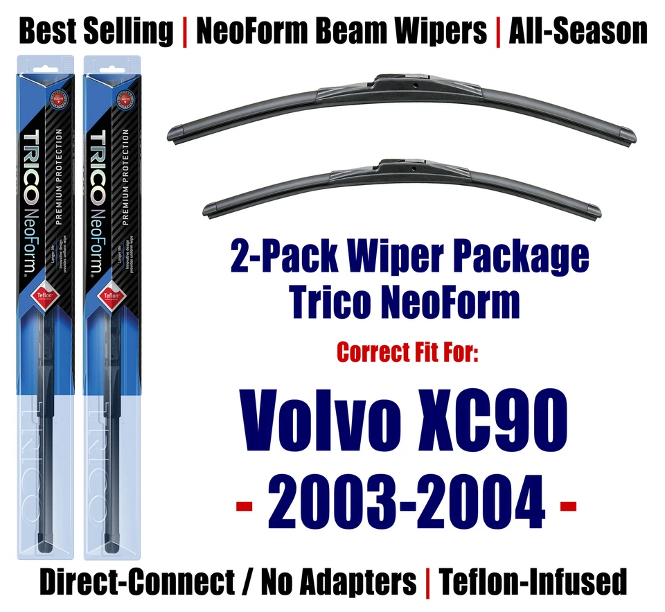 2pk Super-Premium NeoForm Wipers fit 2003-2004 Volvo XC90 16240/220 - Image 1 of 1