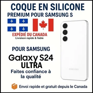 Coque arrière pour SAMSUNG Galaxy S24 Ultra en silicone transparent TPU Neuf - Photo 1 sur 5
