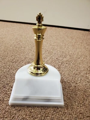Chess trophy or award, KING figure, with your engraving, about 4.75" high - Image 1 of 2