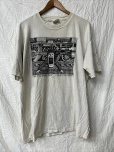 Camisa Artística Bad Bob Vintage Años 90 Talla XL Hombre Gritando Bajo Tren Dibujos Animados Humor - Imagen 1 de 9