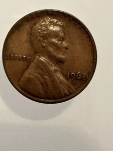 1968-D Lincoln Memorial Cent Penny RIM error L And IN GOD WE TRUST - Picture 1 of 2