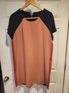 Banana Republic Colorful Short Sleeve Dress Size 14. FREE SHIPPING - Picture 1 of 5