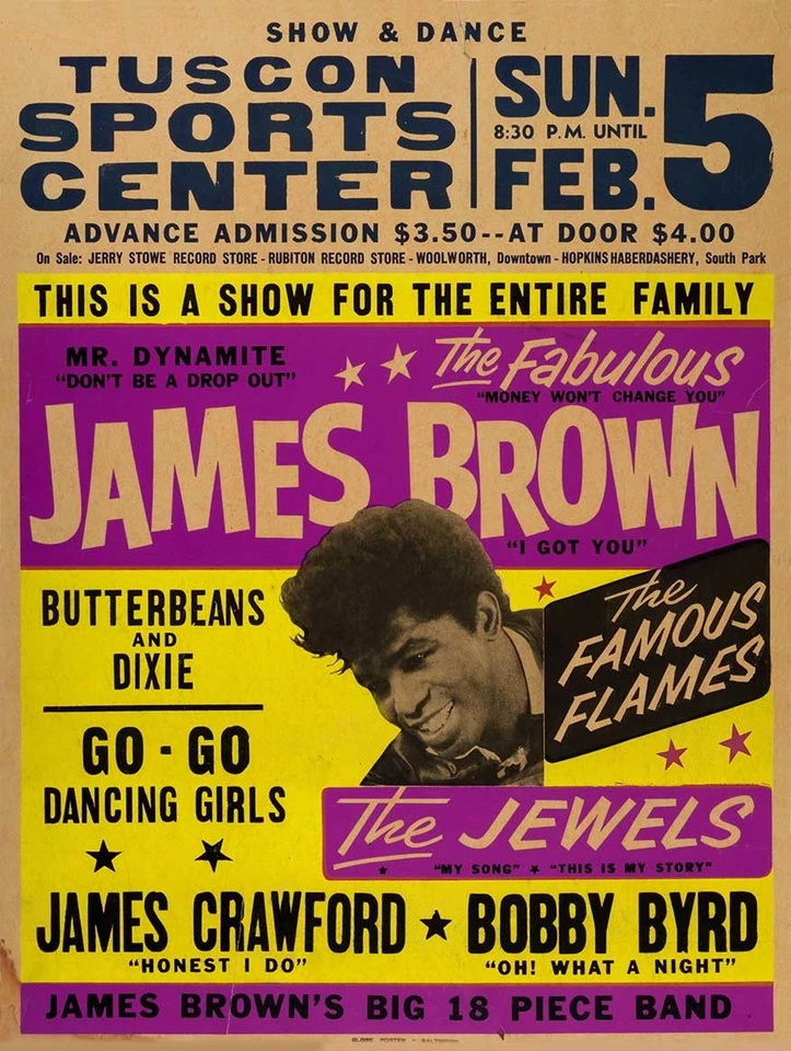 Vintage Style Metal Sign 1967 JAMES BROWN 12x16 - Image 1 of 1