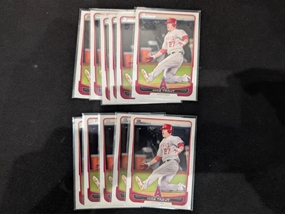 Mike Trout 2012 Bowman #34 Lot x11 Los Angeles Angels - Image 1 of 2