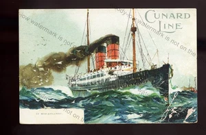 LS5006 - Cunard Liner - Mid-Atlantic in Bad Weather - Künstler unbekannt - Postkarte - Bild 1 von 1