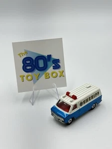 Vintage Tomica Chevrolet Chevy Van Sheriff Made In Japan Scale 1/78 Diecast - Picture 1 of 7