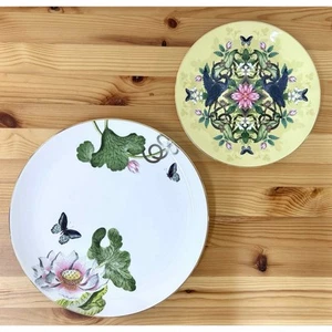 Wedgwood Wonderlust Waterlily 2-Pc Plate Set Ceramics New - Picture 1 of 7