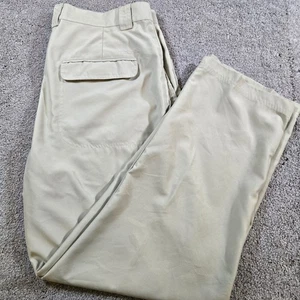 Pantalones Columbia Para Hombre 34 Caqui Chino Pierna Recta Frente Plano Bolsillos Exterior - Imagen 1 de 10