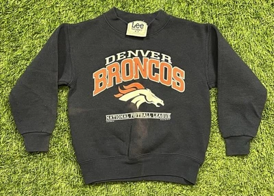 Sudadera De Colección Años 90 Denver Broncos NFL Cuello Redondo Niños Jóvenes M EE. UU. Foto 1 de 4