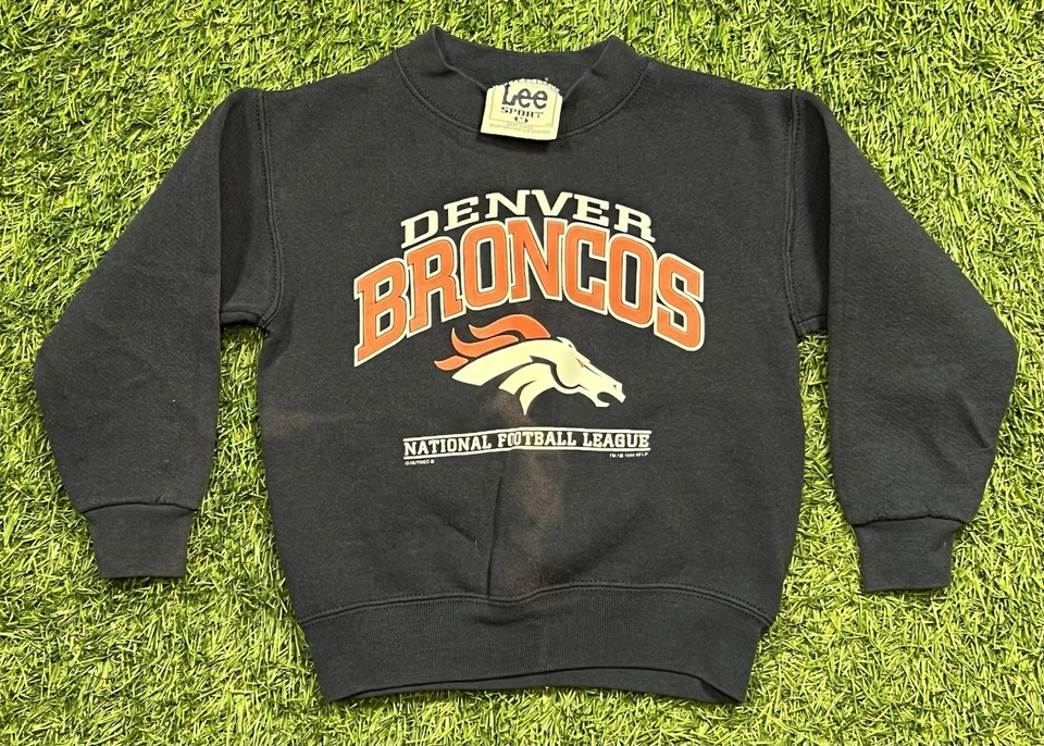 Sudadera De Colección Años 90 Denver Broncos NFL Cuello Redondo Niños Jóvenes M EE. UU. Foto 1 de 4