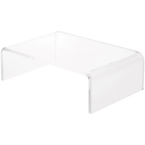 Plymor Clear Acrylic Rectangular Display Riser, 2" H x 6" W x 4" D (1/8" thick) - Picture 1 of 2