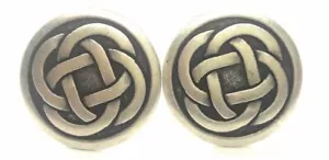 IRISH CELTIC KNOT CUFFLINKS MANUFACTURERS DIRECT PRICING!!!!! - Picture 1 of 5