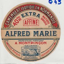 Q 43 CAMEMBERT AFFINE ALFRED MARIE Montpinçon  Calvados 
