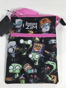 New! BioWorld Invader Zim Gir Snacks Passport Crossbody Bag - Picture 1 of 7
