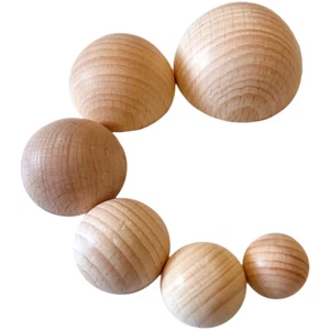 Holz-Halbkugel aus Buchenholz Ø 20-25-30-35-40 oder 50 mm - Bild 1 von 7