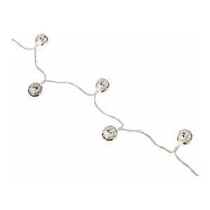 Cadena de luces de hadas LED batería plata globo fiesta barbacoa decoración Kikkerland - Imagen 1 de 3