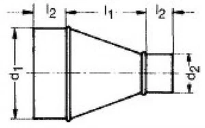 Lüftungs-reduzierung 200 MM X 150 MM - Picture 1 of 1