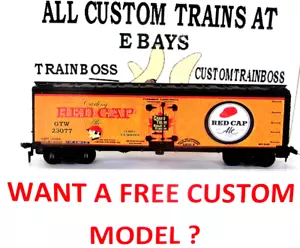 HO SCALE CUSTOM LETTERED RED CAP BEER 🍺🍺🍺🍺 REEFER. BER 8 - Picture 1 of 13