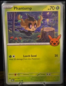 Juego de cartas coleccionables Pokémon - Phantump - 12/167 - Truco o comercio 2024 - Imagen 1 de 2