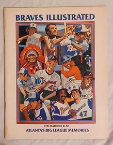 Anuario de béisbol MLB ilustrado de los Atlanta Braves 1977 recuerdos de las Grandes Ligas - Imagen 1 de 24