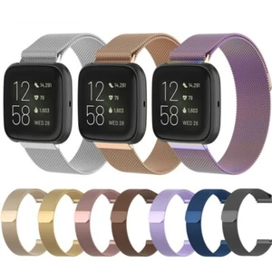 For Fitbit Versa 2 Replacement Metal Milanese Loop Wristband Mesh Strap - Picture 1 of 17