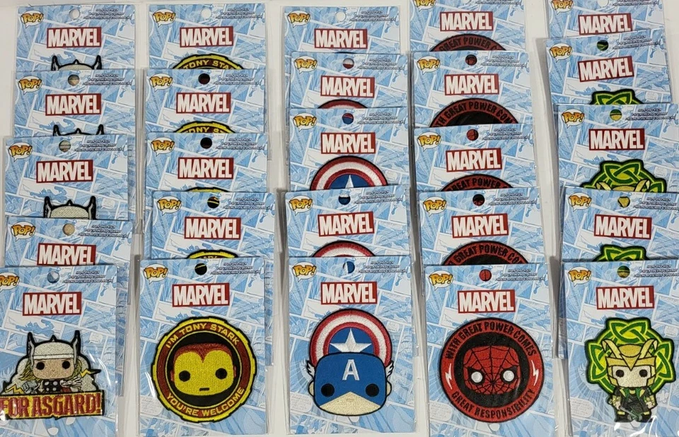 Funko Marvel Iron On Patches Captain America Thor Spiderman