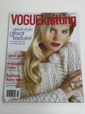 Revista Vogue Knitting Holiday 2009 patrón de tejido Foto 1 de 4