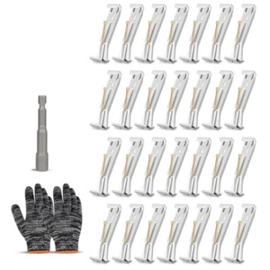 28pcs Hide Gutter Hangers 5 Inch Reliable Brackets for Outdoor Daily Use - Picture 1 of 8