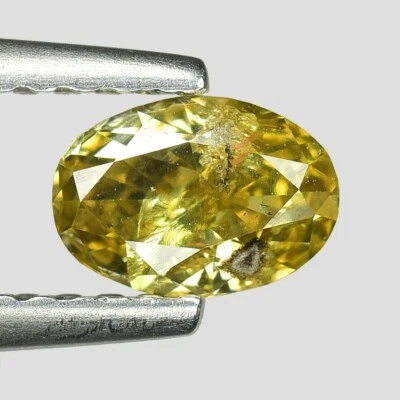 0.42cts Greenish Brown Oval Natural Loose Diamond "SEE VIDEO" - image 1 of 2