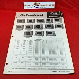 Admiral Modular Color TV M25 Chassis Service Manual S1328 - Picture 1 of 1
