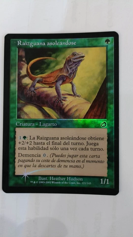MTG Basking Rootwalla FOIL Torment LP/NM Green Spanish - Image 1 of 1
