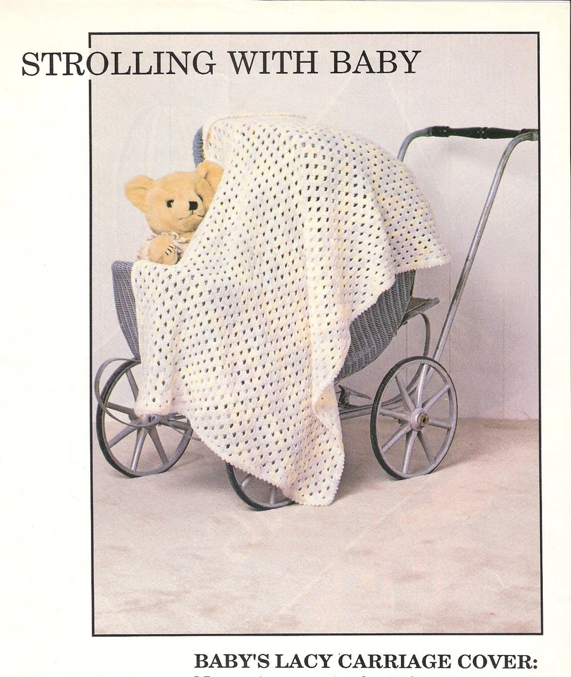 Baby's Lacy Carriage Cover Crochet Pattern - Image 1 of 1