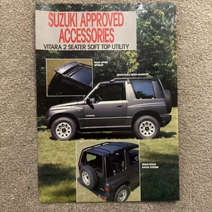 Suzuki Vitara 2-Seater Soft Top Utility Accessories 1989-90 UK Leaflet Brochure - Picture 1 of 2