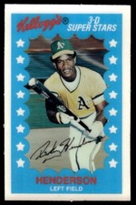 1982 Kellogg's Rickey Henderson Oakland Athletics #4